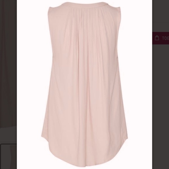 Cream, "Vera" Blouse -Rose Dust, sleeveless /  tie - Picture 7 of 9